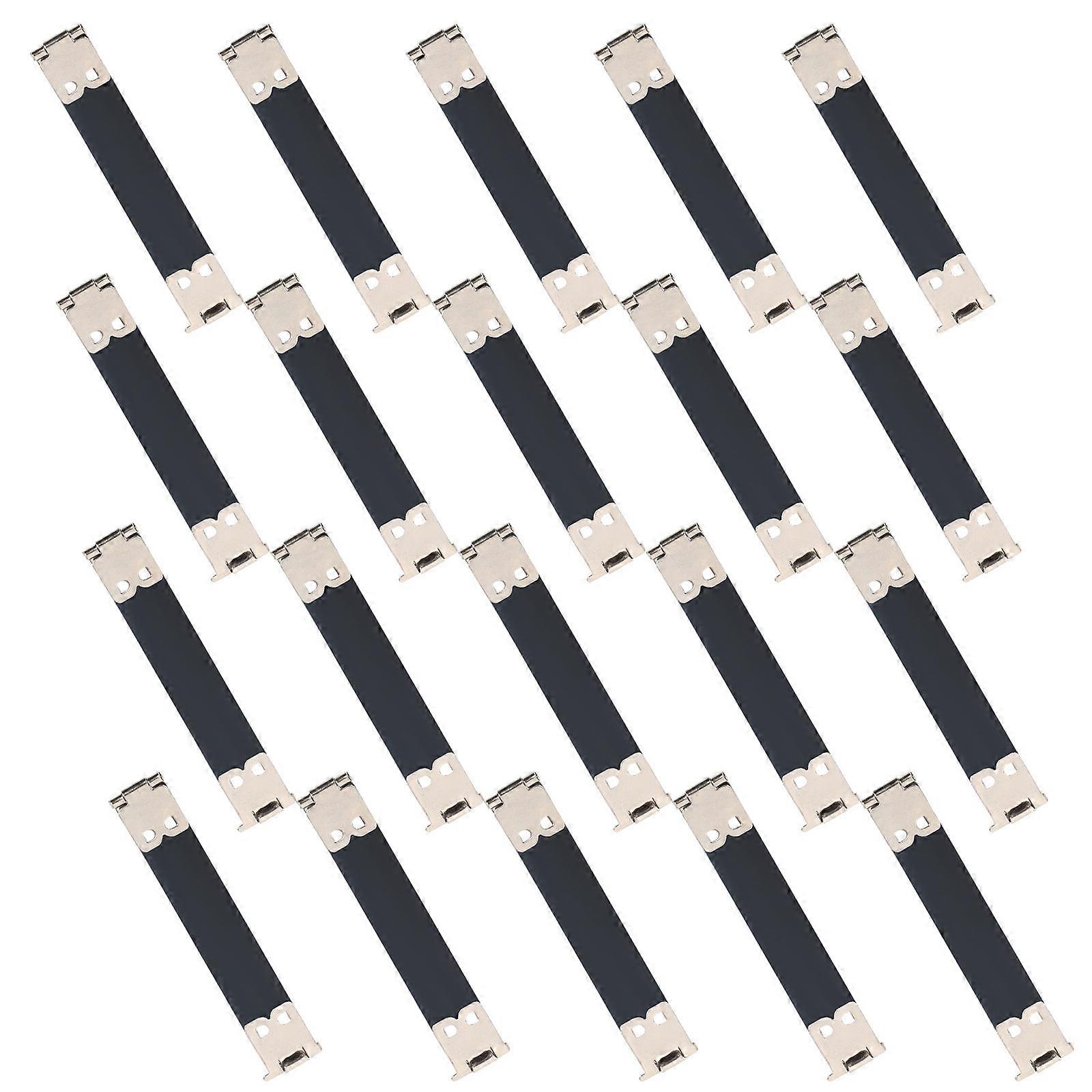 Handbag Hinges Metal Internal Flex Frame for Craft 100Pcs Silver