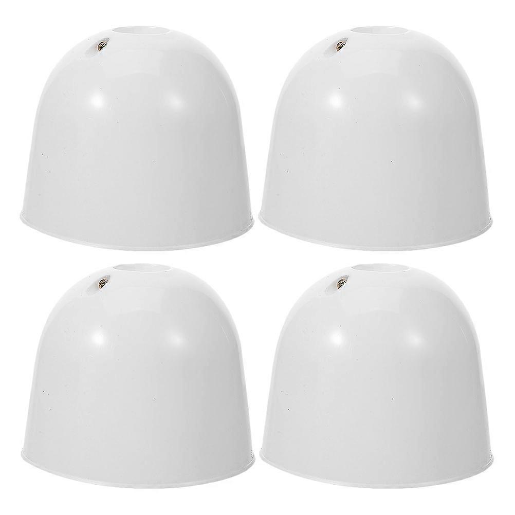 Modern White Ceiling Fan Canopy 8 Pcs Designed For Ceiling Fan Durability Indoor Use Square Shape
