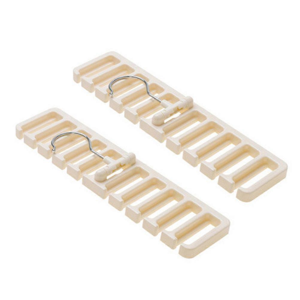 White Belt Hanger for Closet Multi-Function Tie Hanger 10Pcs Organizer