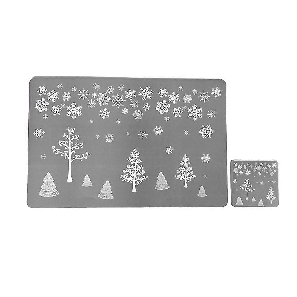 Christmas Placemats and Coasters Set for Table Protection 36Pcs Dining Mats