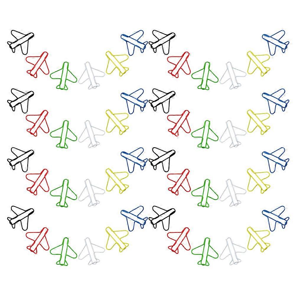 Multi-Function Airplane Paper Clips for Office Use 210Pcs Colored File Clips