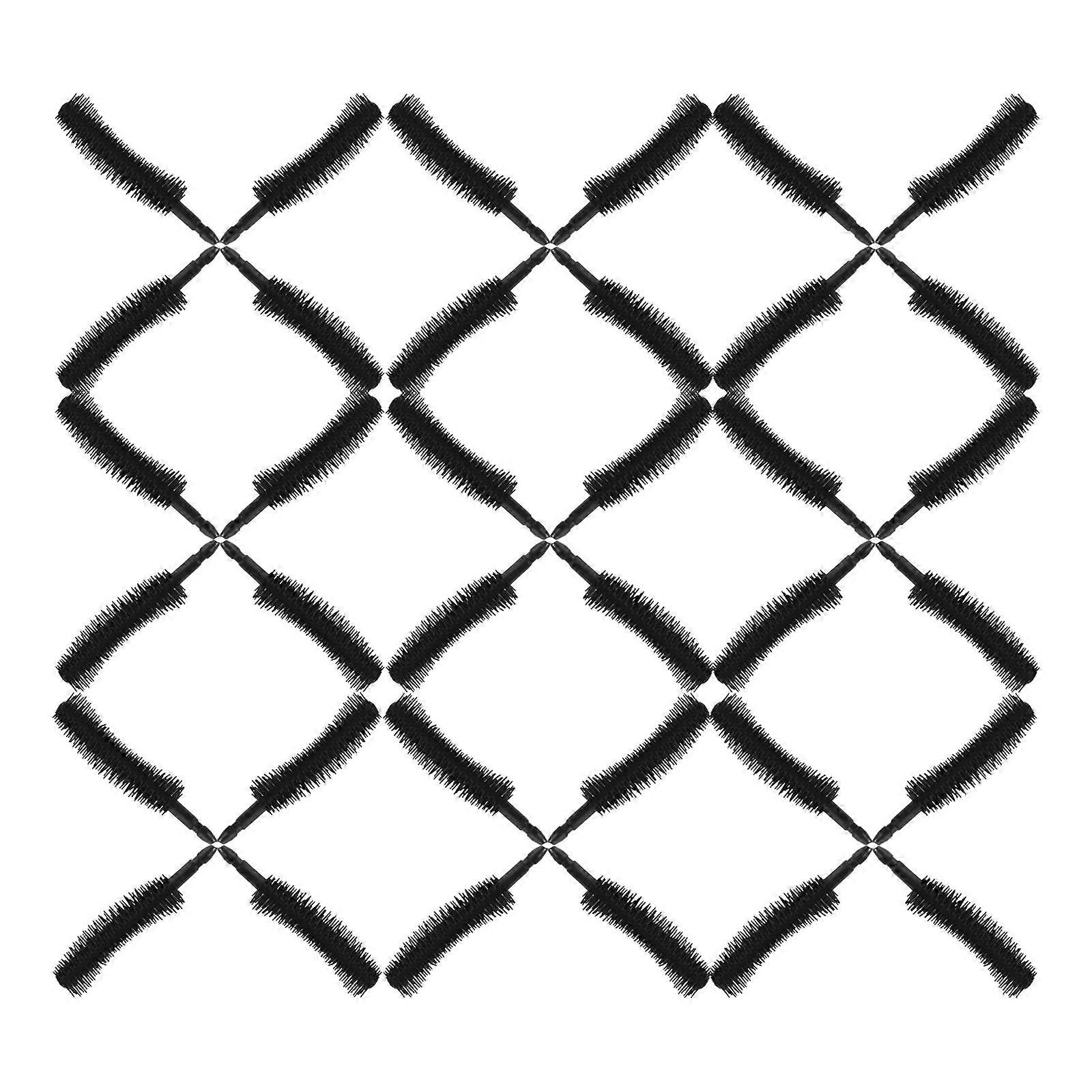 Silicone Eyelash Brush 50Pcs Multi-Functional Spoolies For Daily Makeup Shaping Eyebrows Black Color