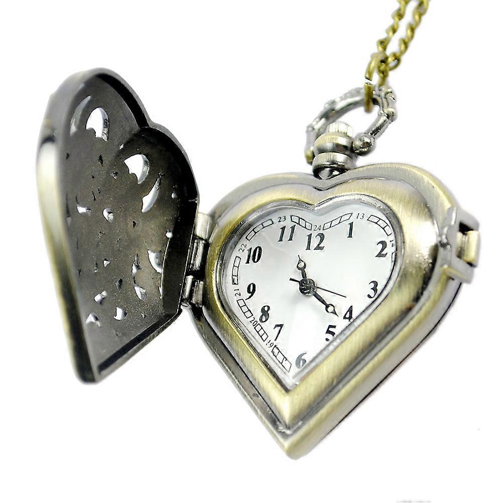 Herat Shape Pocket Watch with Stylish Design 3Pcs Pack
