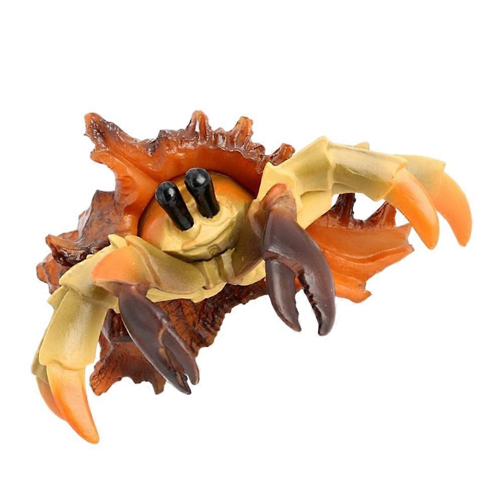 2Pcs Simulation Hermit Crab Model for Home Decoration Plastic Pagurian Toy