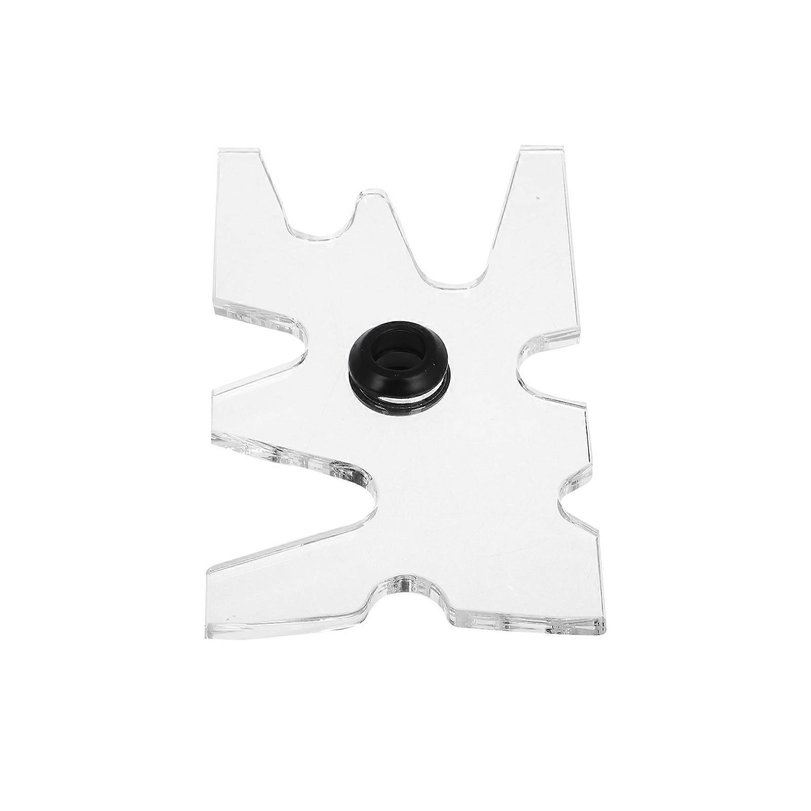 Transparent Acrylic Pool Cue Rack for Stable Support Bridge Head 2Pcs Set