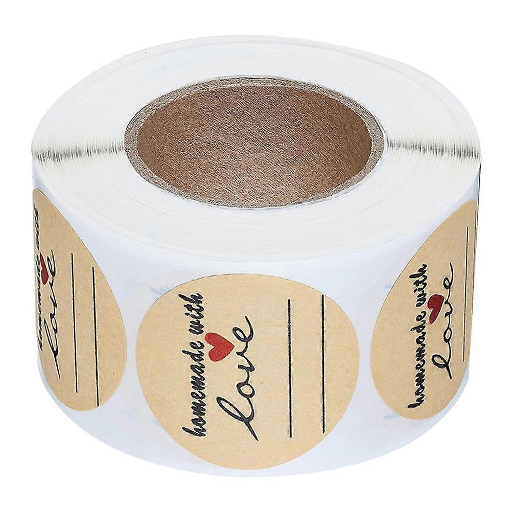 Biscuit Bag Decor Sticker for Gift Wrapping with 3 Rolls Self-Adhesive