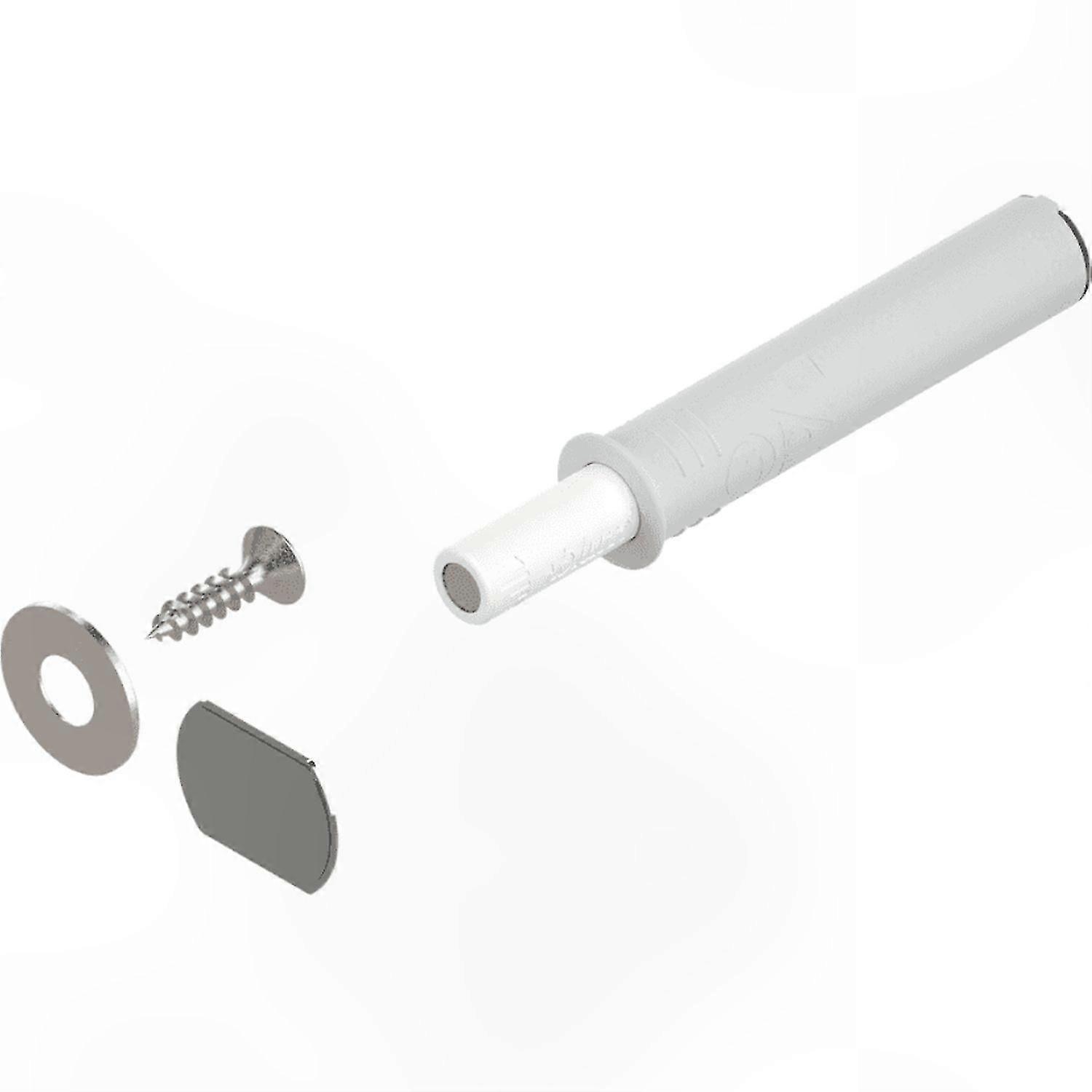 Magnetic Push-to-Open Tip-On Set for Standard Doors (White)