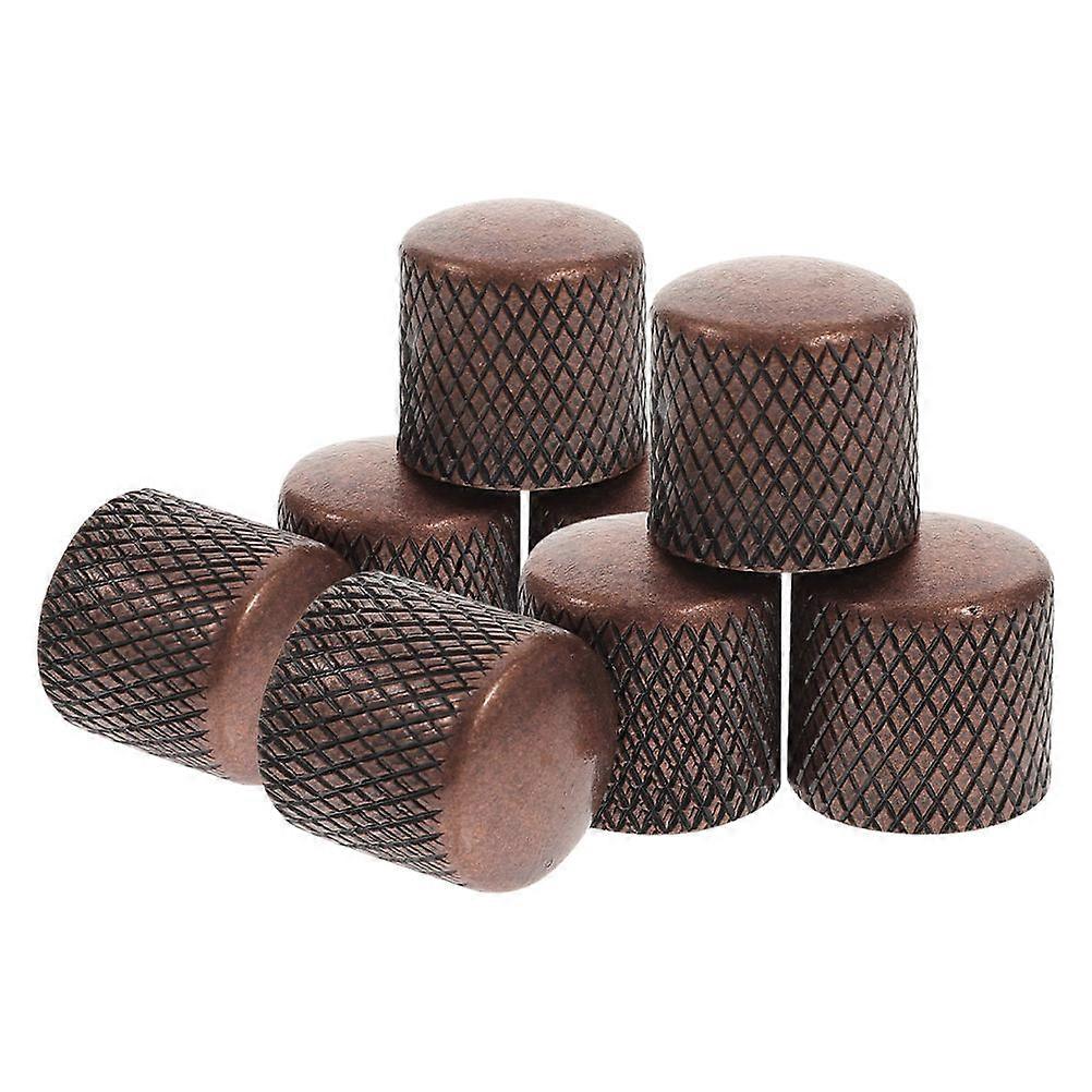 Volume Control Knobs For Electric Guitar 24 Pcs Rose Gold Top Hat Style Replacement For Music Performance