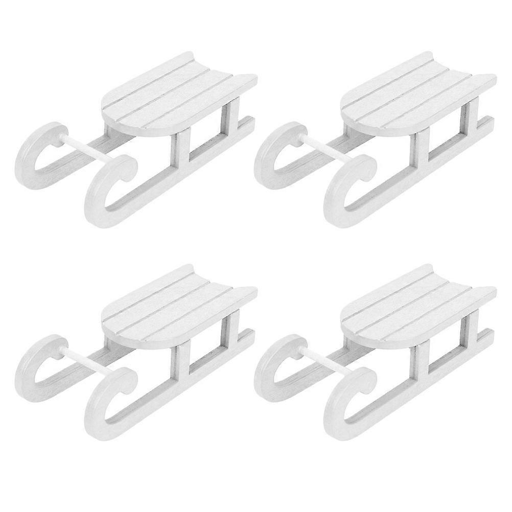 Creative Sleigh Adornment for Table Decor 12Pcs Sled
