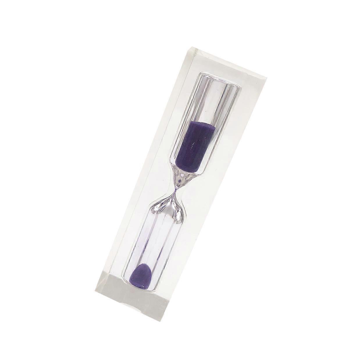 Purple Sandglass 3 Minutes Hourglass for Time Keeping 2Pcs Sand Timer