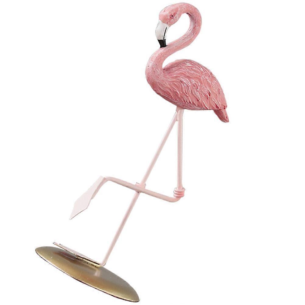 Flamingo Figurine 5Pcs Adorable Flamingo Shape Resin Ornament For Gardens Courtyards 18X7X7CM Minimalist Style