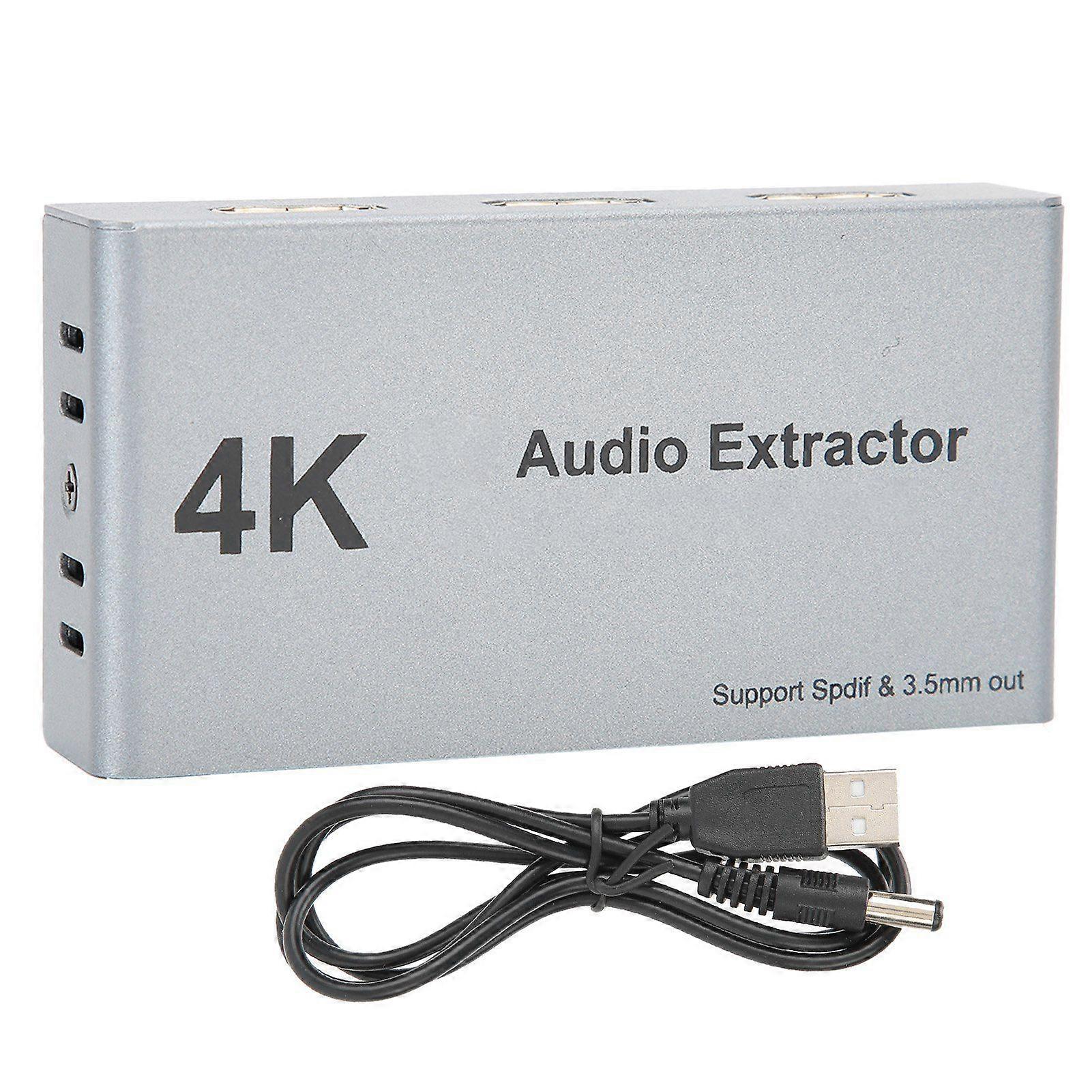 HDMI Audio Extractor Distributor 2 in 1 out 4k 30hz HDMI to HDMI optica spdif 3.5mm