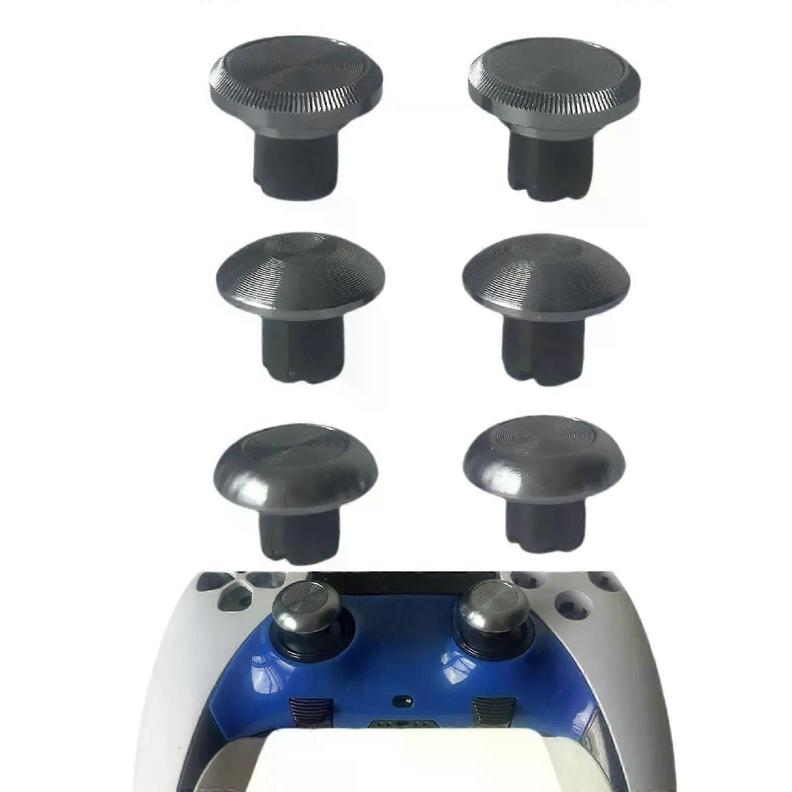 6CS Metal High and Low Thumb Joystick Cap Accessories Buttons for PS5 Dualsense Edge Series Controller