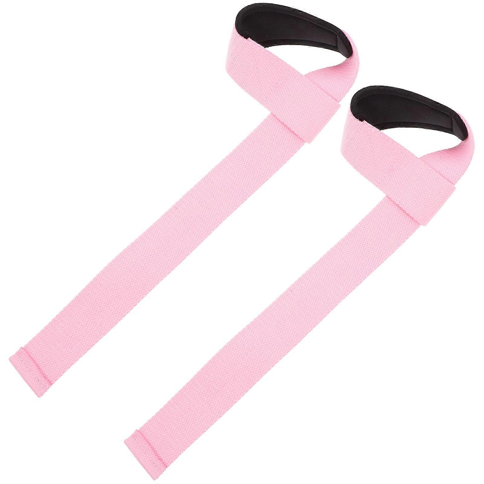 Training Grip Strap Wrist Wrap for Weightlifting 4Pcs Pink Wrist Protector