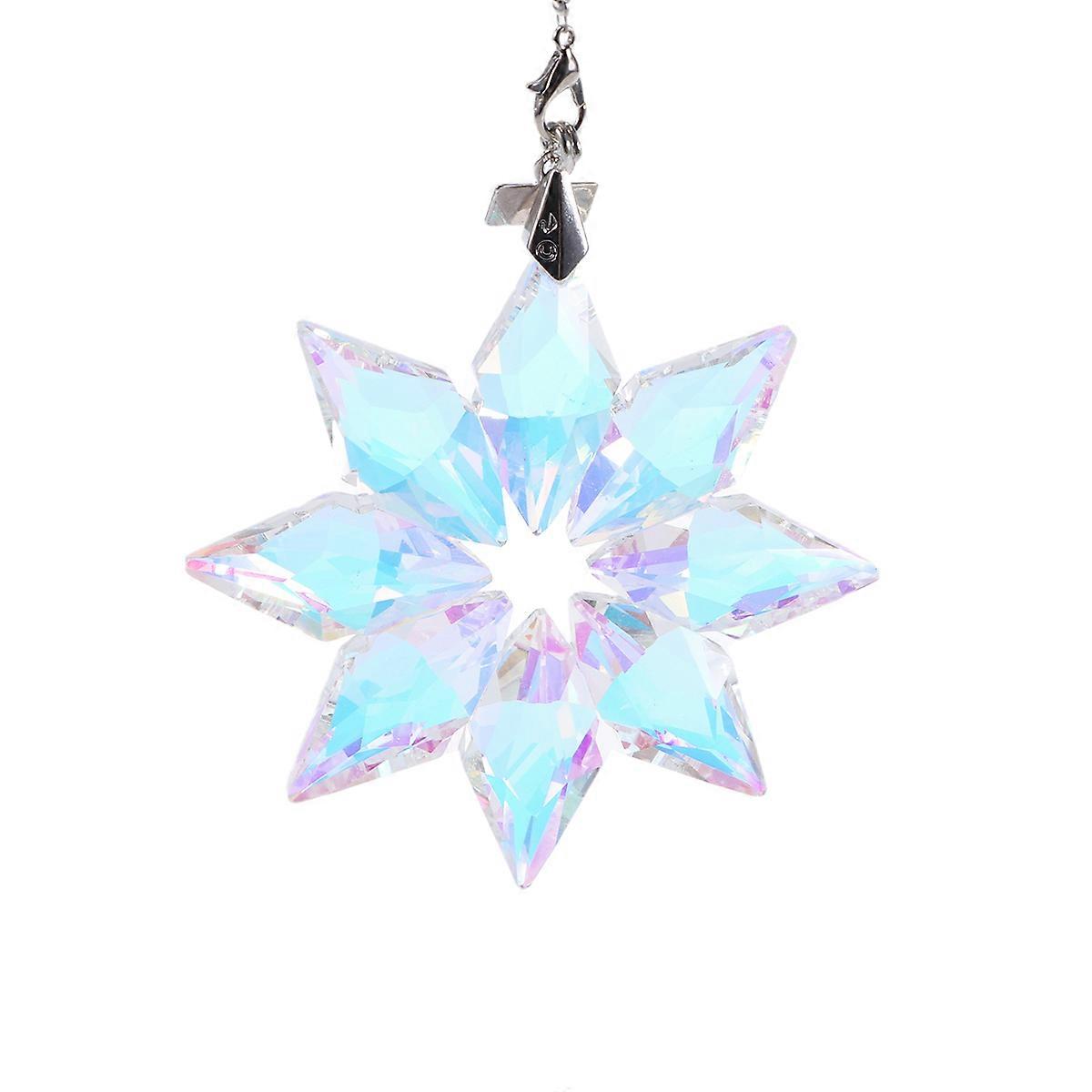 Car Crystal Ornament Snowflake Pendant for Hanging Accessory