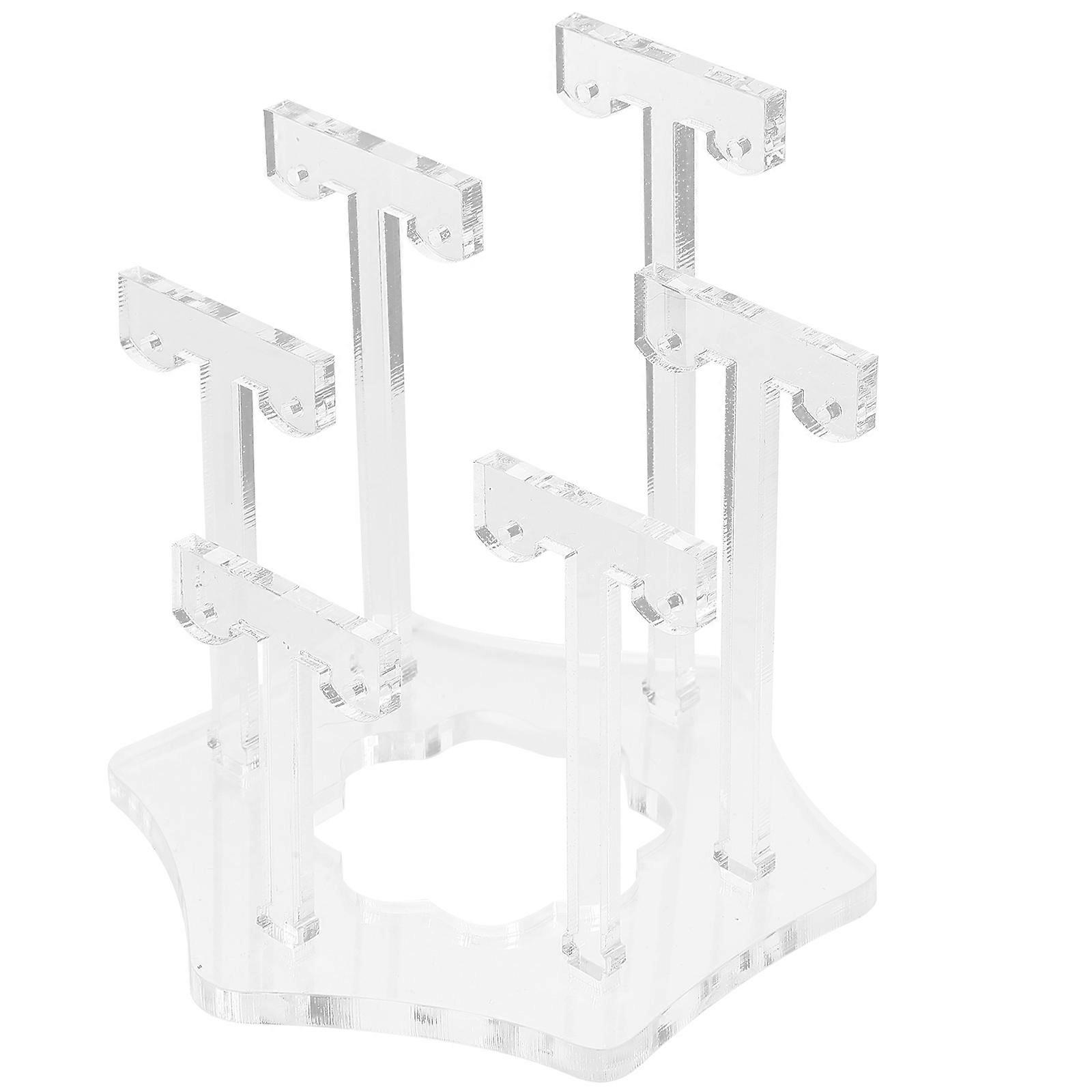 Jewelry Earring Display Rack 5Pcs Multi-Layer Organizer For Store Display With Stable Base