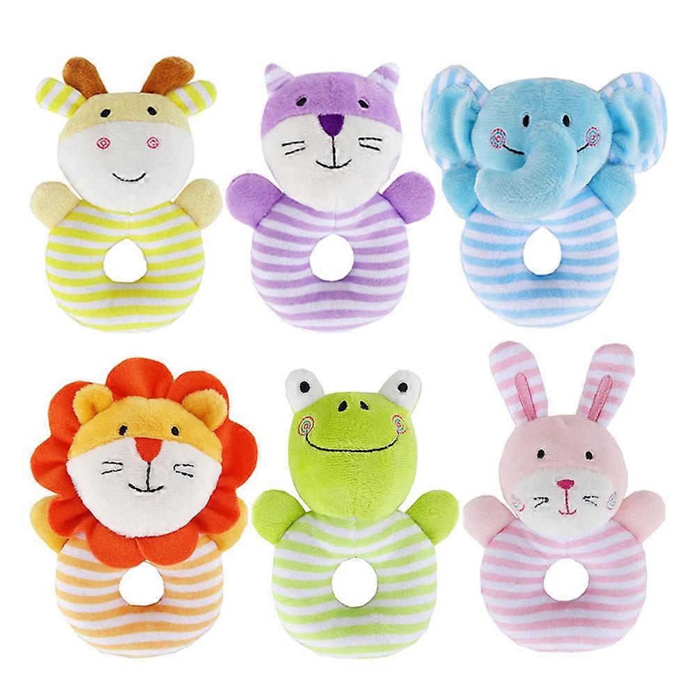 Educational Animal Hand Rattle for Infant Use