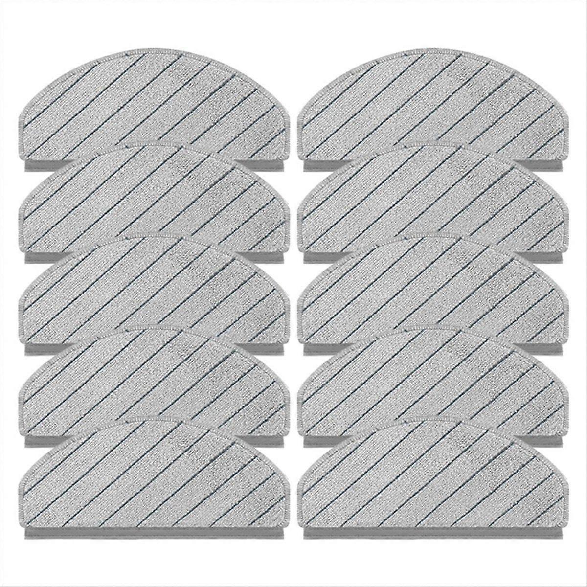 10PCS Replacement Mop Cloths For X1/N20/ T10/T10 TURBO