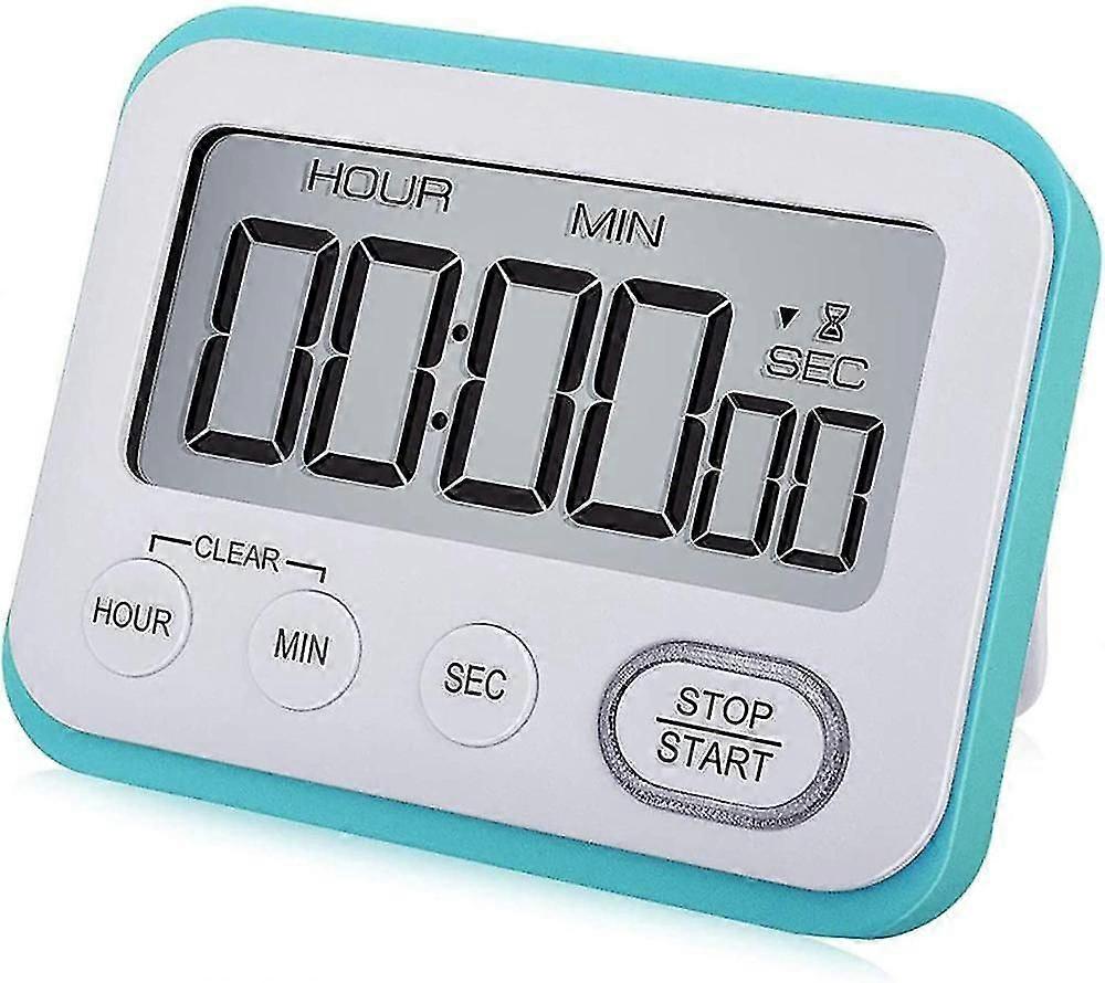 Digital Kitchen Timer Magnetic Loud Alarm Clock, Large LCD Screen SilentKitchen Timers