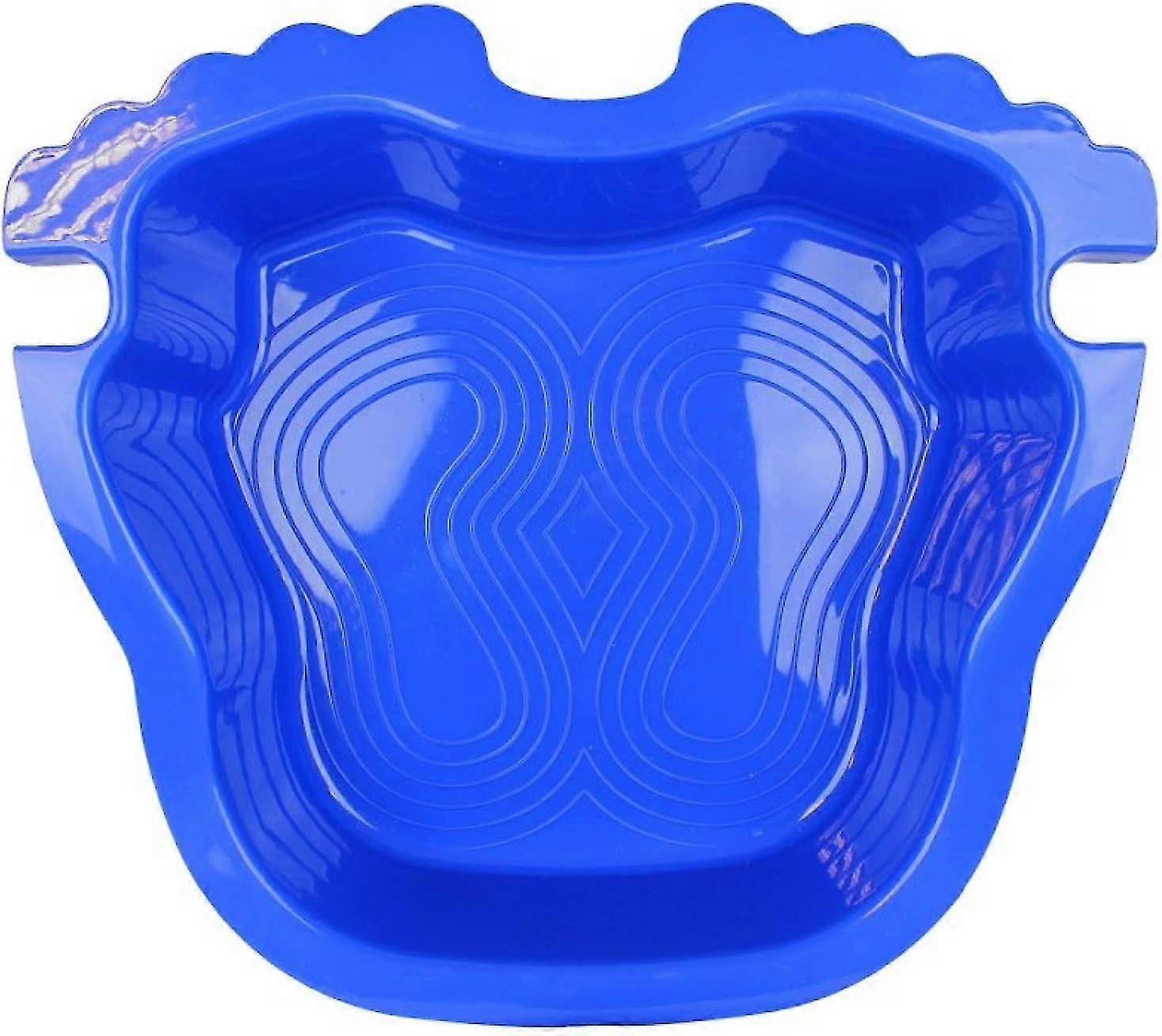 Blue Footbath With Non-slip Bottom And Ladder Hook For Above Ground Pool