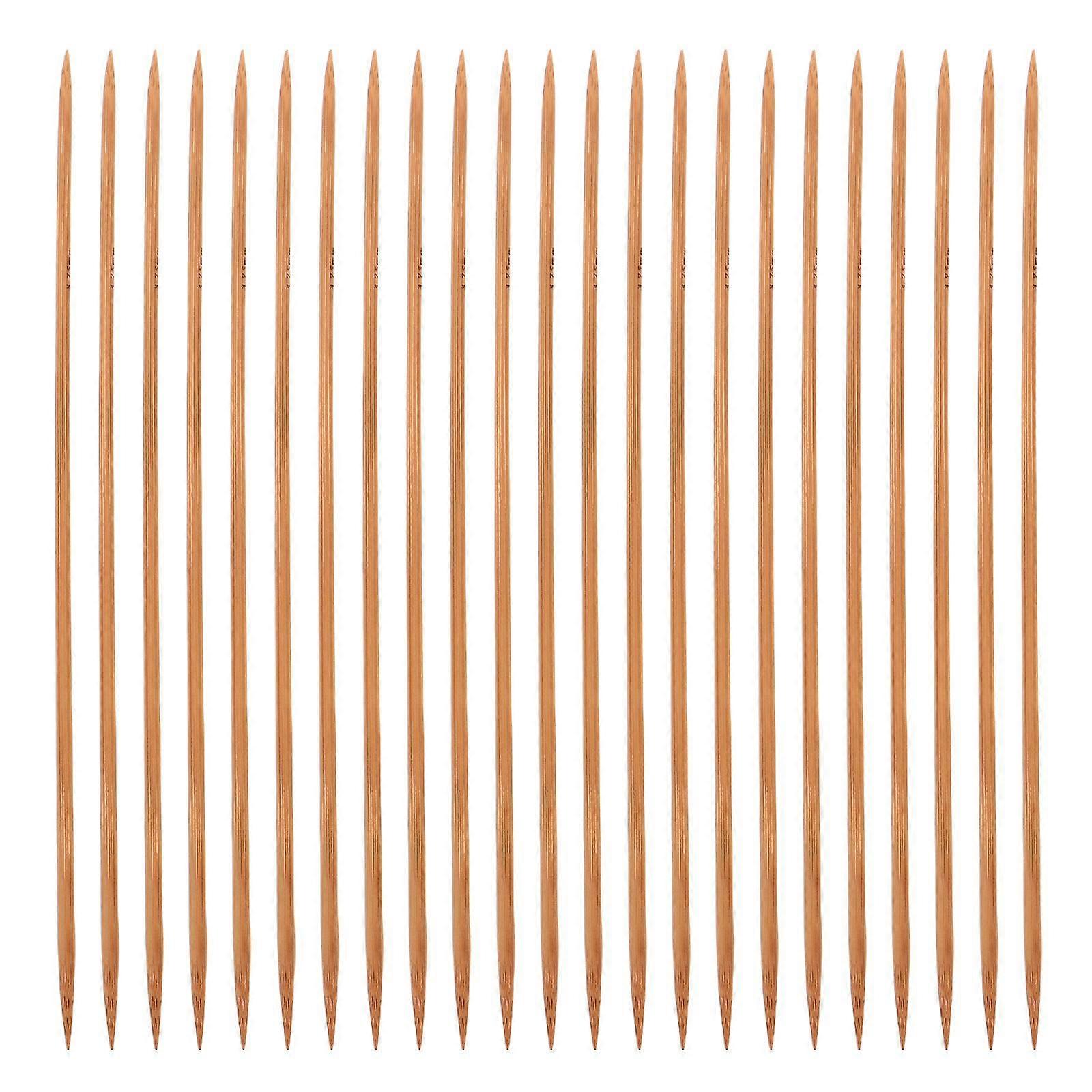 36pcs Double Pointed Knitting Needles: Bamboo Yarn Needles set For Sweater Crochet - Multi-Function Hand Knitting Tools For Diy Weaving Projects