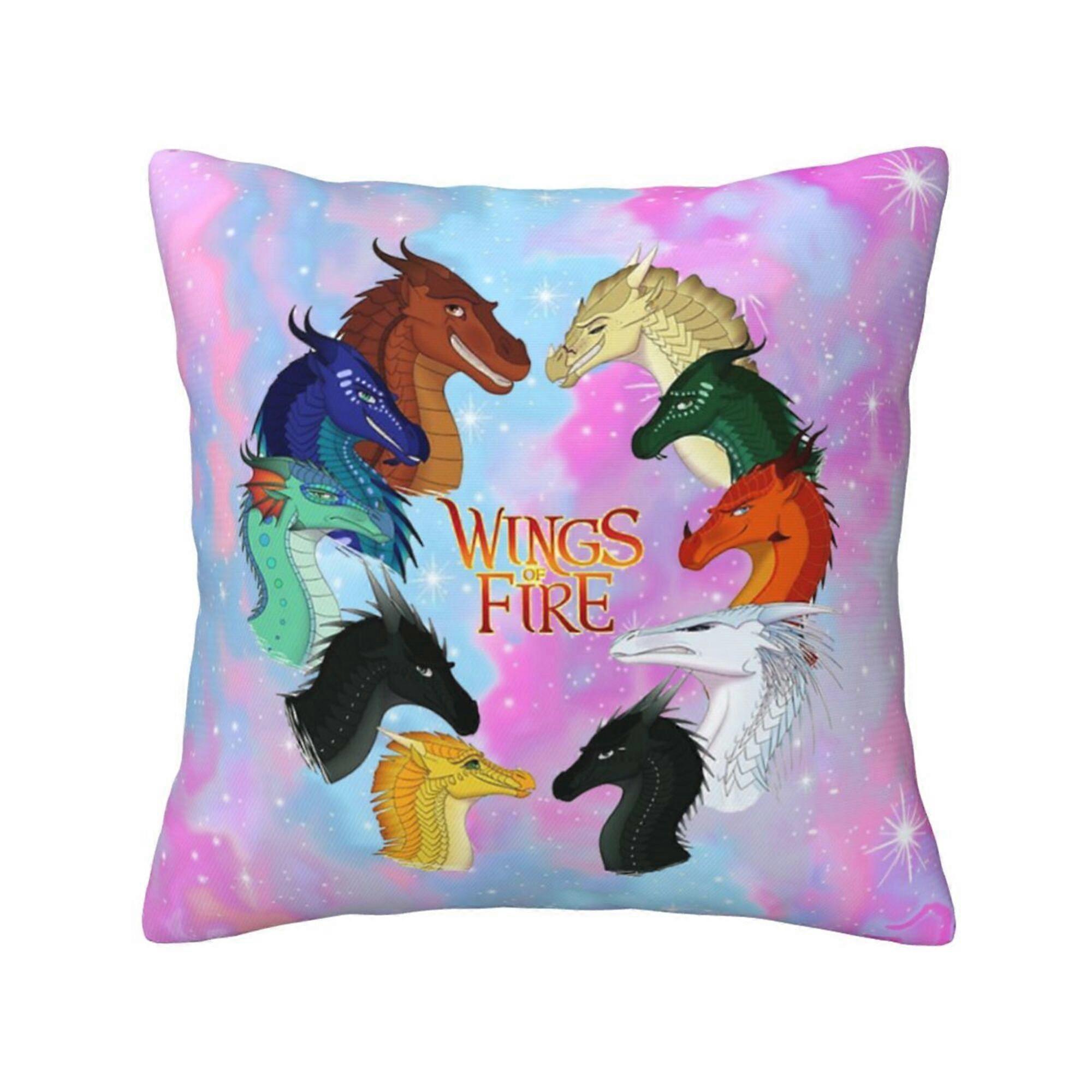 a34火の投げ枕カバーの翼居心地の良い正方形の投げ枕カバーベッドソファソファリビングルームクッションケースの家の装飾-16 "x16" jnB34