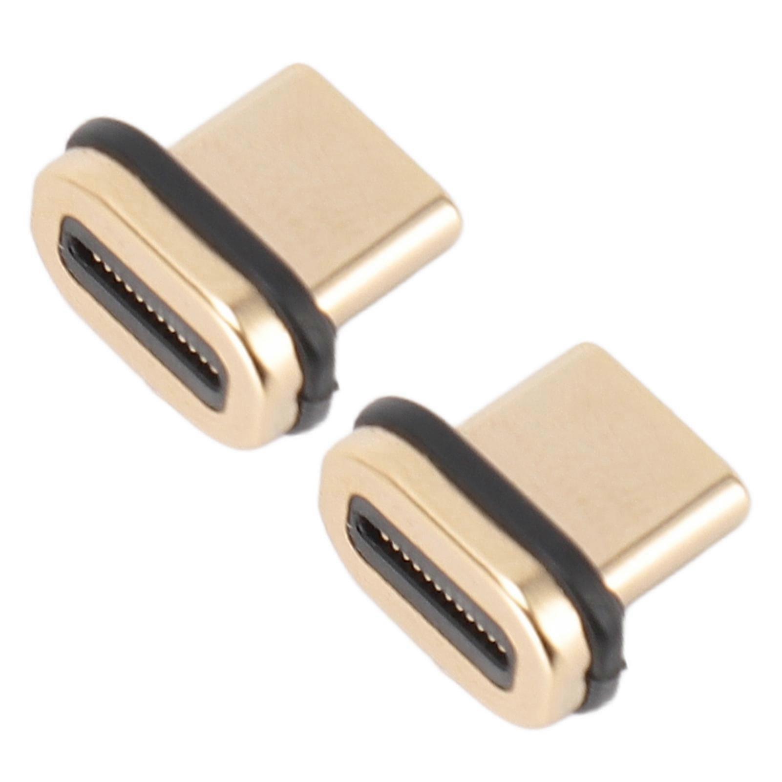 2PCS USB C Port Plugs Metal Gold Plated Anti Dust Plugs Charging Port Protector Cap for IOS 15 for Galaxy S23 