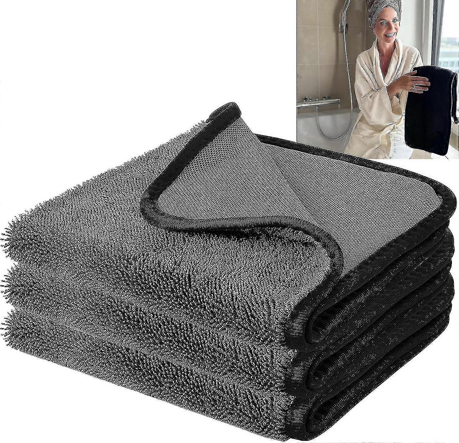 قماش تجفيف سريع لإزالة الماء من كابينة الاستحمام والحمام، قماش تجفيف لامع للحمام مقاس XXL، قماش تجفيف سريع
