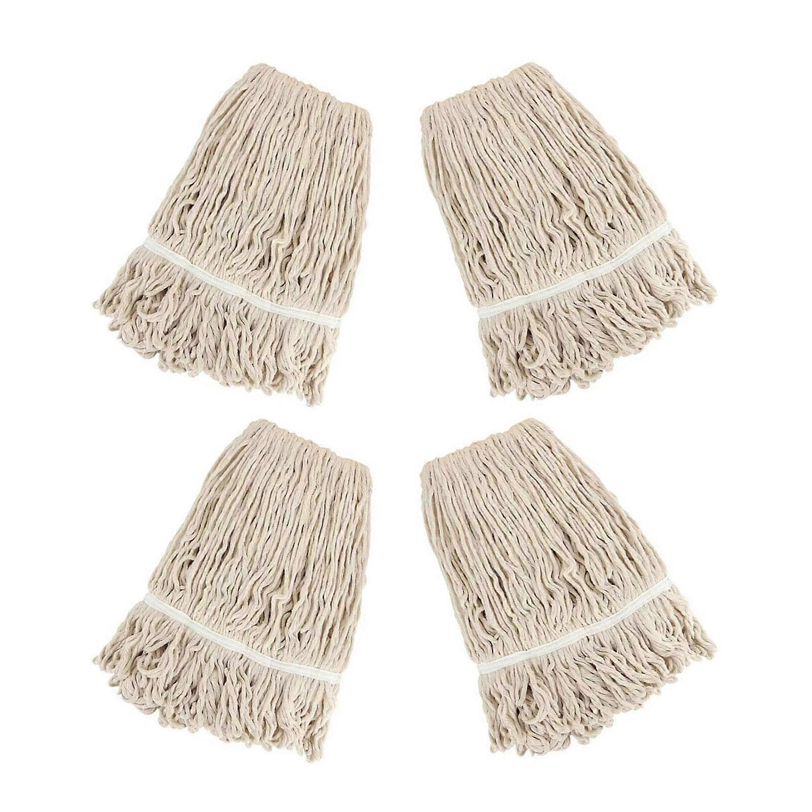 4Pack Cotton Thread Mop Pads Efficient Floor Care Solution Mop Replacement Head For Home And Office Cleaning Essential Multicolor