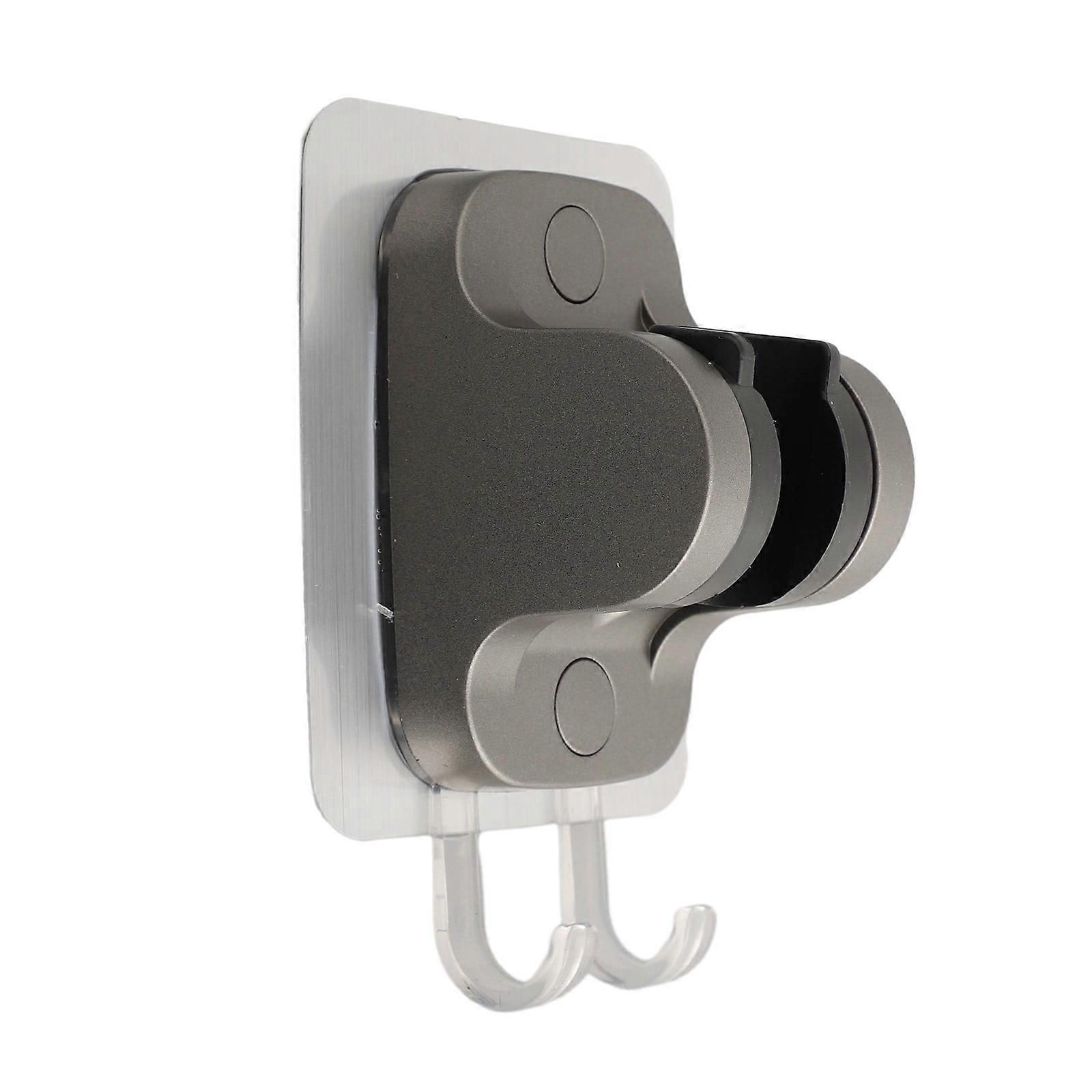 No-Punch Shower Head Bracket with Hook Adjustable Shower Base Holder