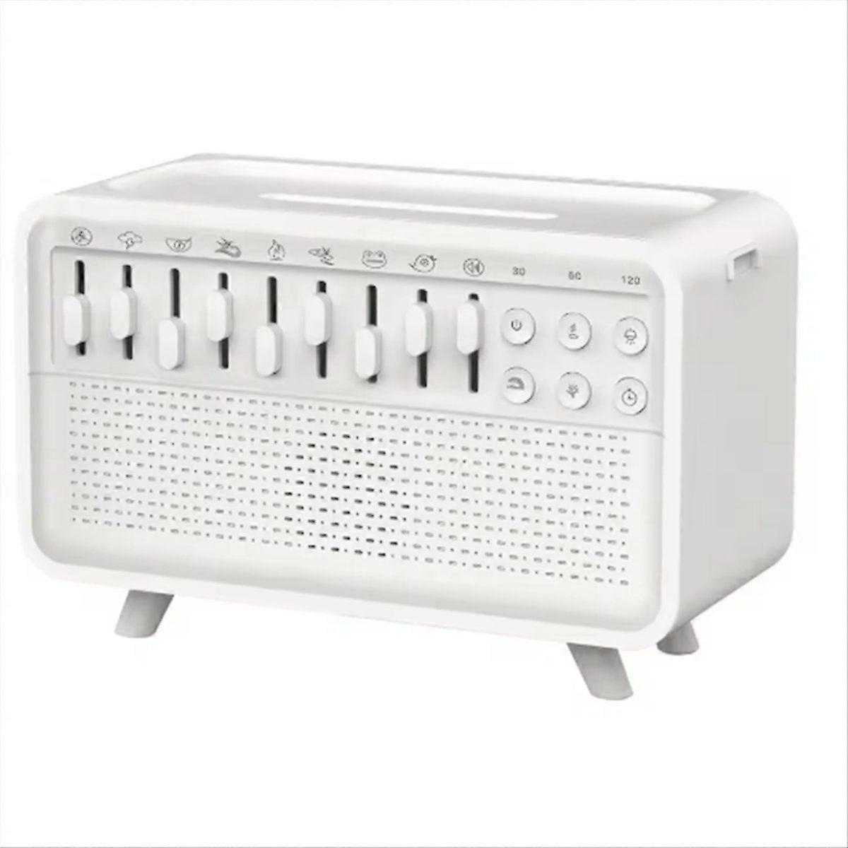 Bluetooth Speaker White Noise Machine Diffuser Air with 8 Group Nature Sound USB and UK Plug for Po