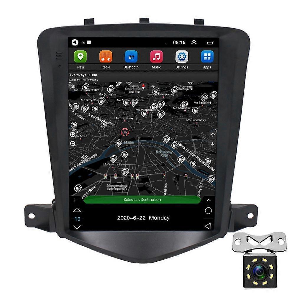 Car HD Large Screen MP5, Style: Standard+8 Light Camera