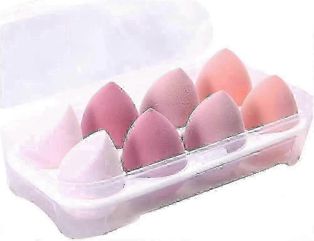 Makeup Sponge, 8 Pcs Cosmetic Puffs Reusable Makeup Sponges Blender Set