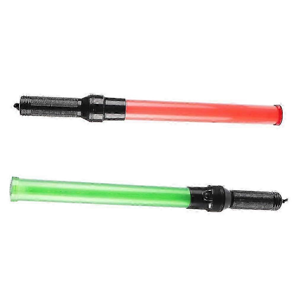 2 PCS Taclight Flashlight Traffic Directing Wand Led Traffic Wand Lighted Safety Wands Signal Beacone