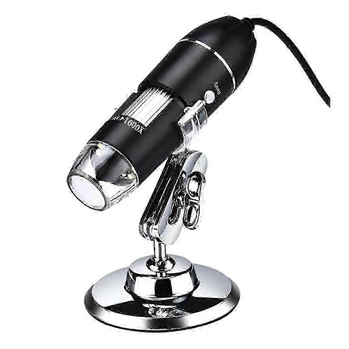 Handheld Electronic Microscope with 1600x HD USB Digital Camera for Lab Microscope Accessories