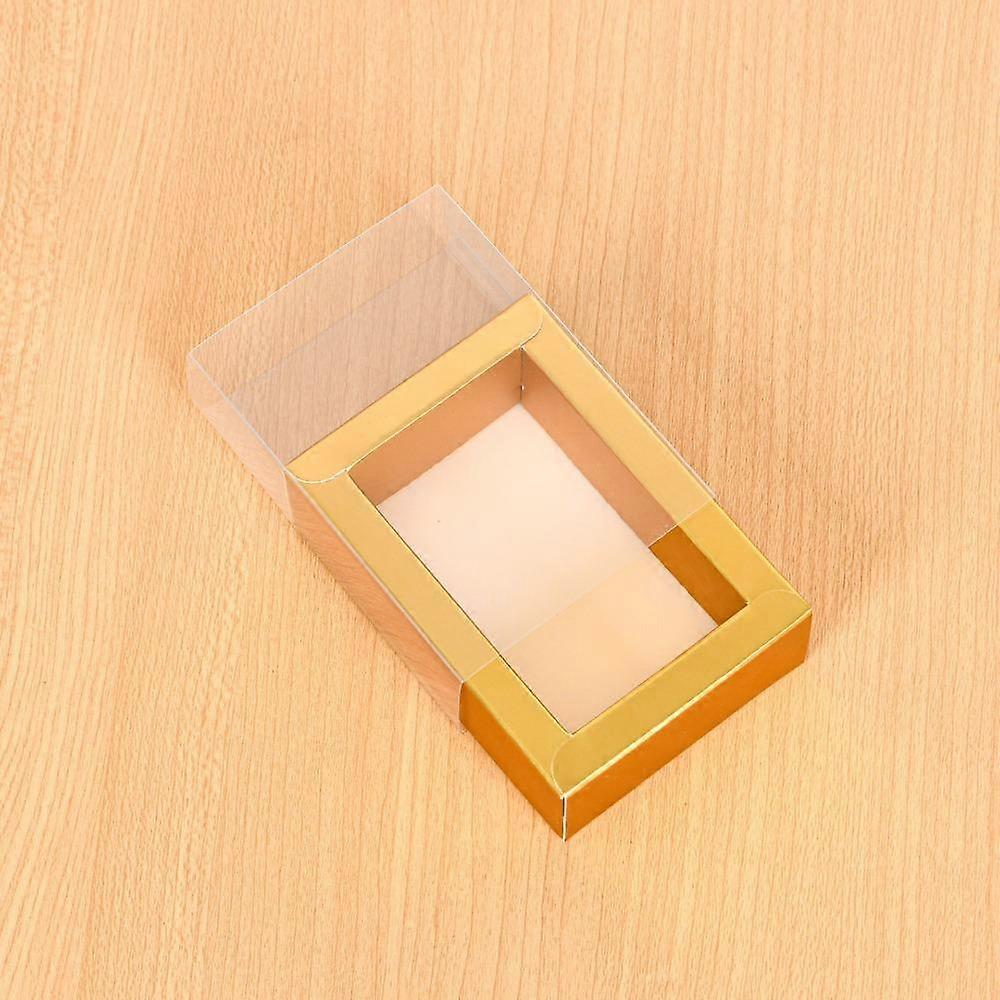 5PCS Square Gift Packaging Boxes Kraft Paper Drawer Box Display  Birthday Presents Packaging