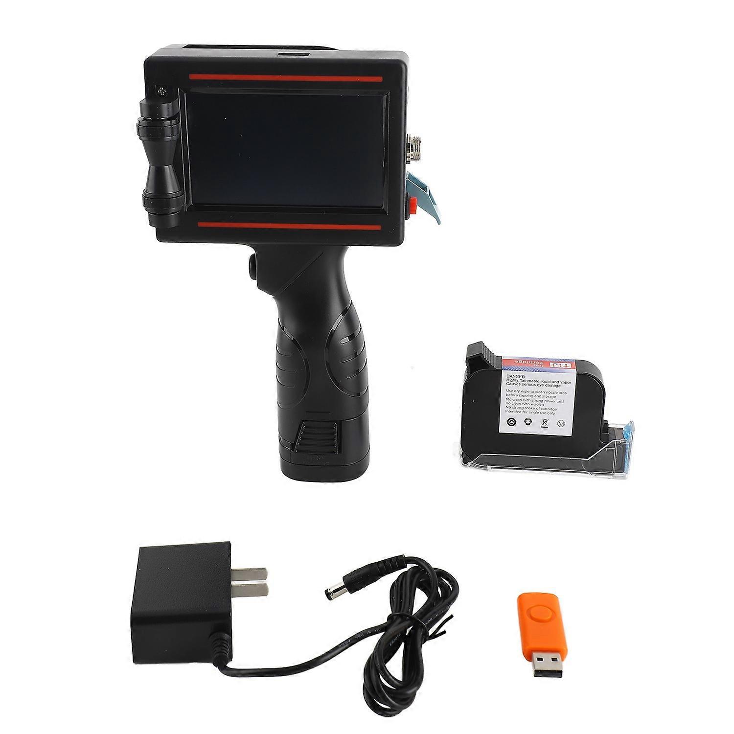 Handheld Printer Portable Inkjet Printer High Definition Inkjet Code Printer with 4.3 Inch LED Touch