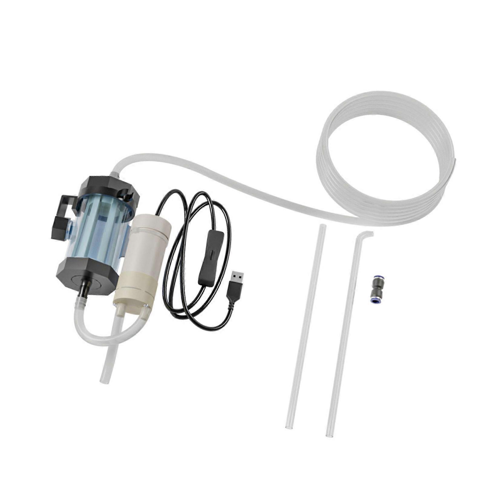 USB Power Aquarium Cleaning Tool Water Change Solution Siphon Cleaner For Water Refreshing Substration Debris Cleaning Multicolor