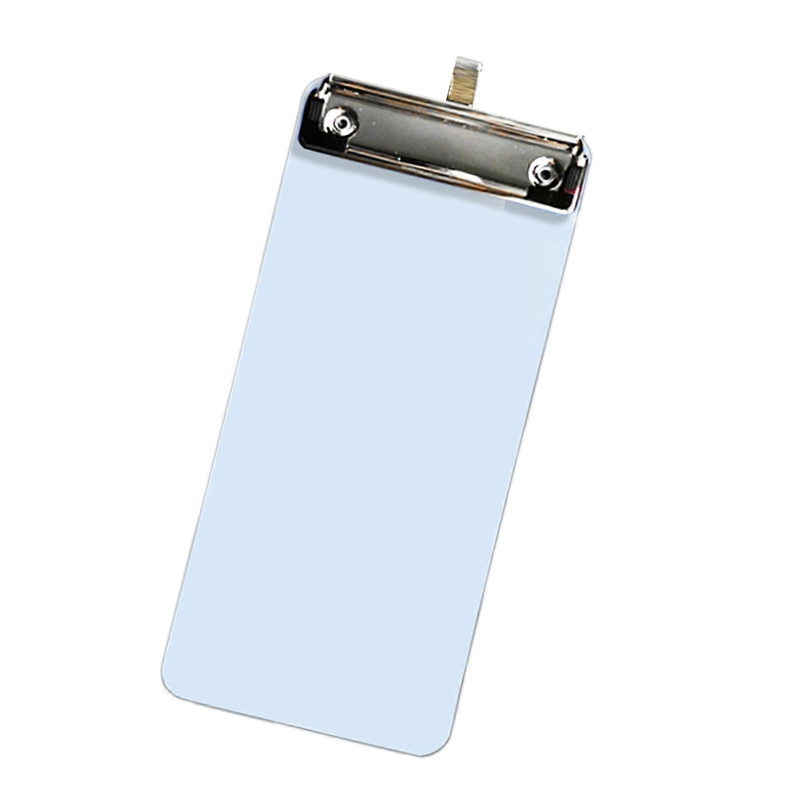 לוח בגודל קטן 10x22 ס"מ לוח קליפ לוח כתיבה עם תליית וו מתכת קליפ לוח כתיבה למשרד בית ספר לבן