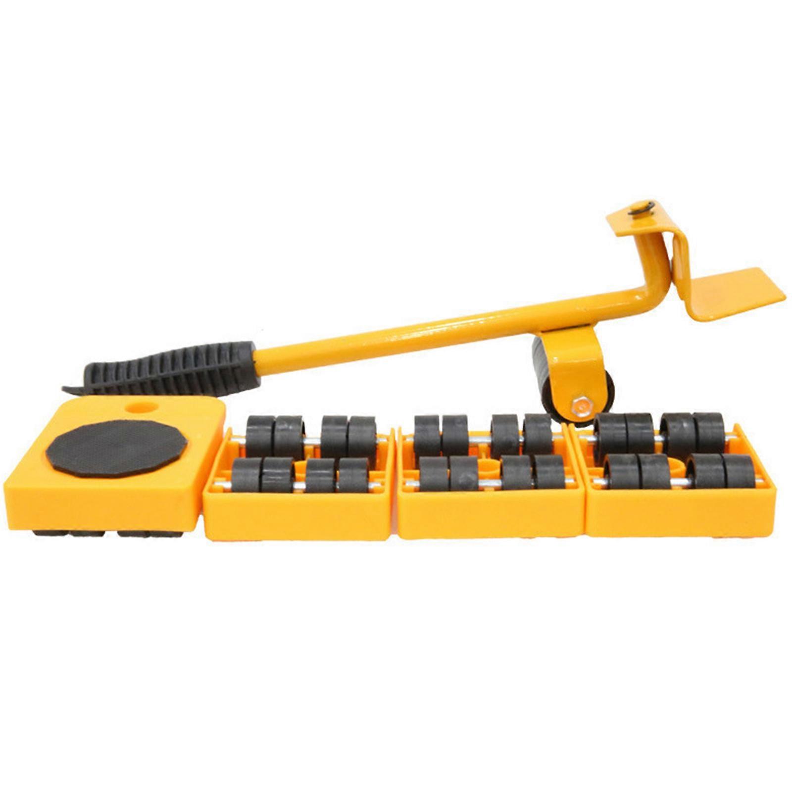 Heavy Duty Furniture Move With 360 Wheel And Base For Sofa Bed Relocation  Yellow