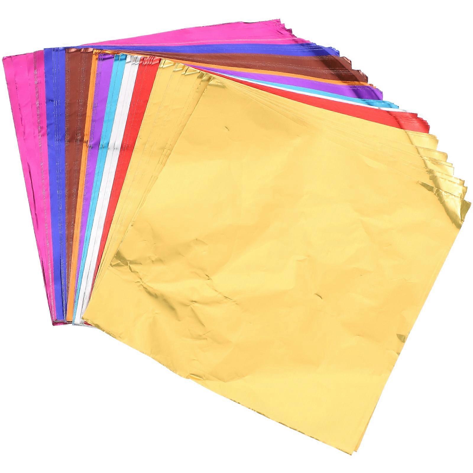 200pcs Foil Candy Wrappers Foil Candy Packing Papers Chocolate Wrapping Papers