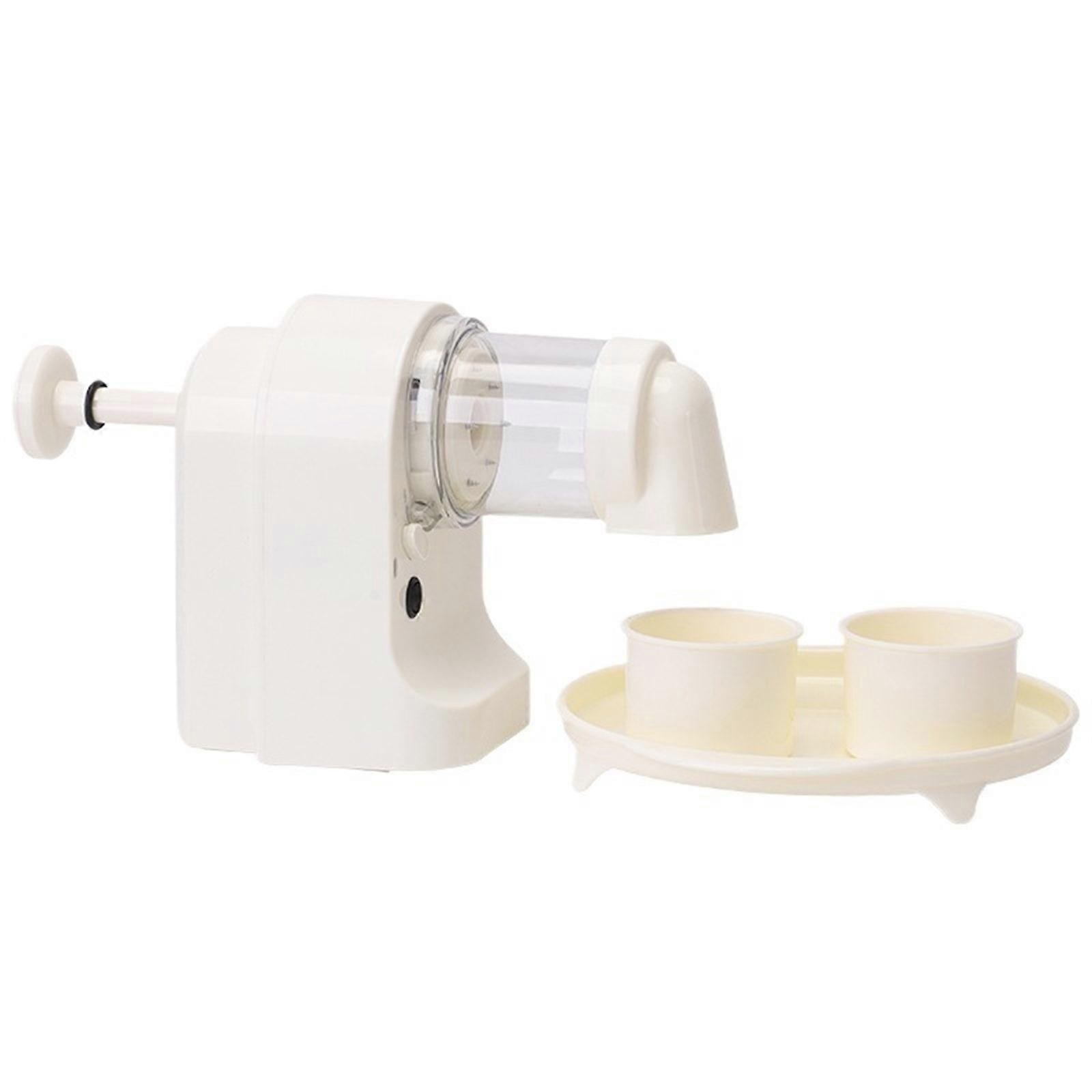 Automatic Ice Shaving Device Touch Start Simple Controls Safe Bisphenol Complimentary Materials Perfect Kids Elderly Homemade Desserts Snacks