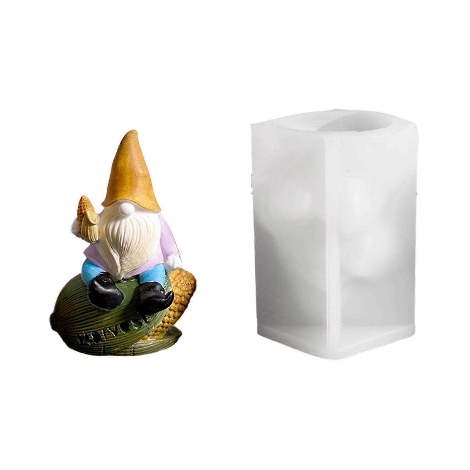 Handmade Ornament Molds Dwarf Shape Crafting Supplies Suitable for Resin Art Crafting and Home Decorating Projects Multicolor