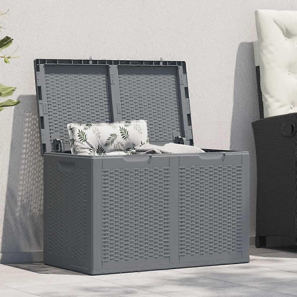 Garden Box Grey PP Rattan 180 L