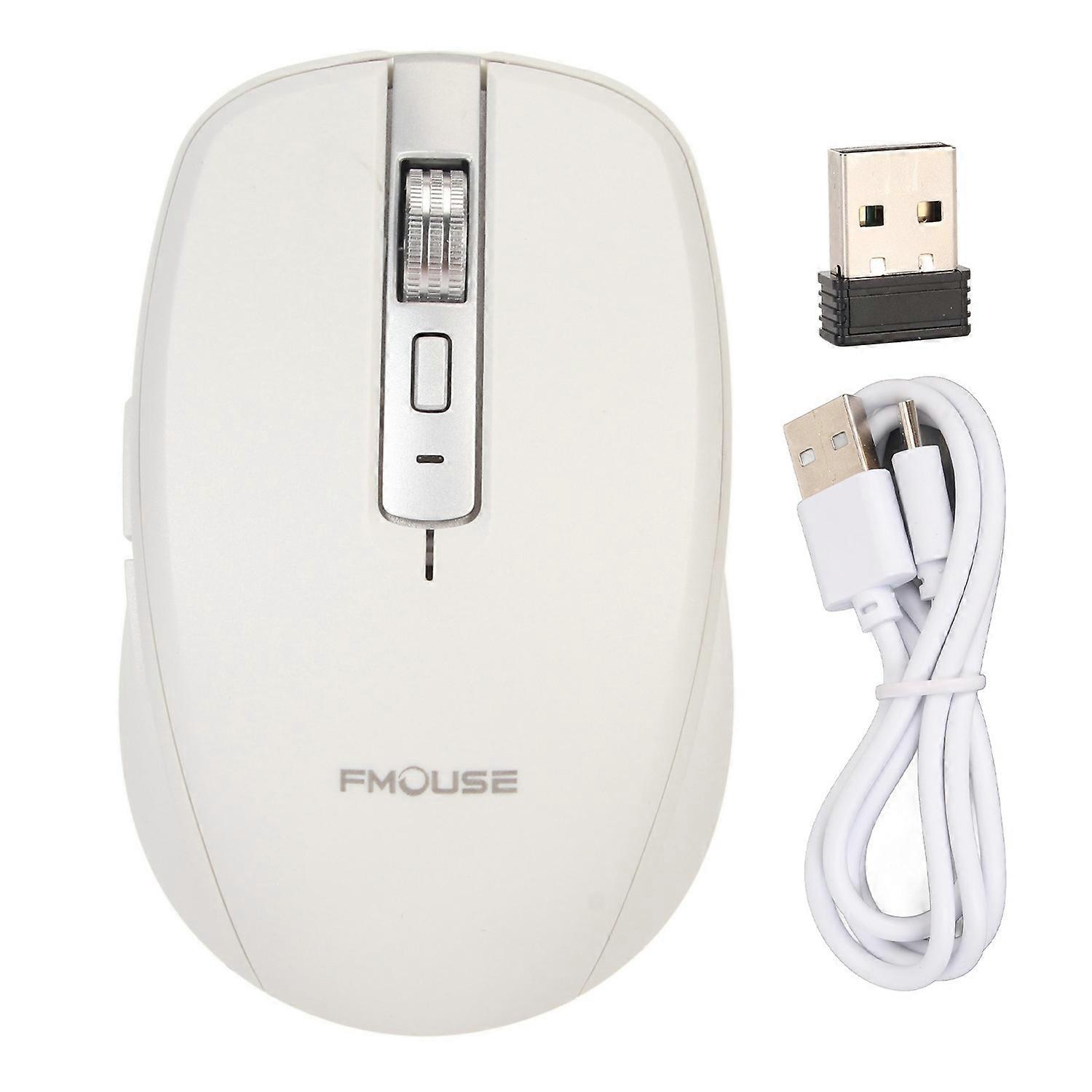 2.4G Wireless Mouse Dual Mode 2400 DPI Bluetooth Mouse with 14 RGB Lighting Effects for Laptop for W