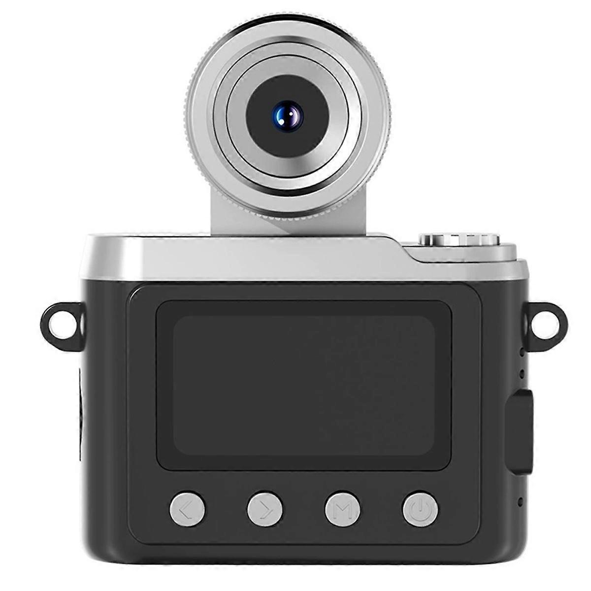 Y7000 Mini Keychain Camera with Screen 1080P HD Portable Retro Compact Video Recorder Camera with Fl