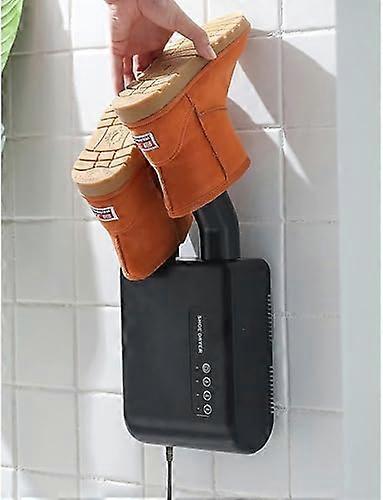 Electric Shoe Dryer with Timer – WallMounted Fast Drying and Odor Control for Boots, Sneakers, Black Green