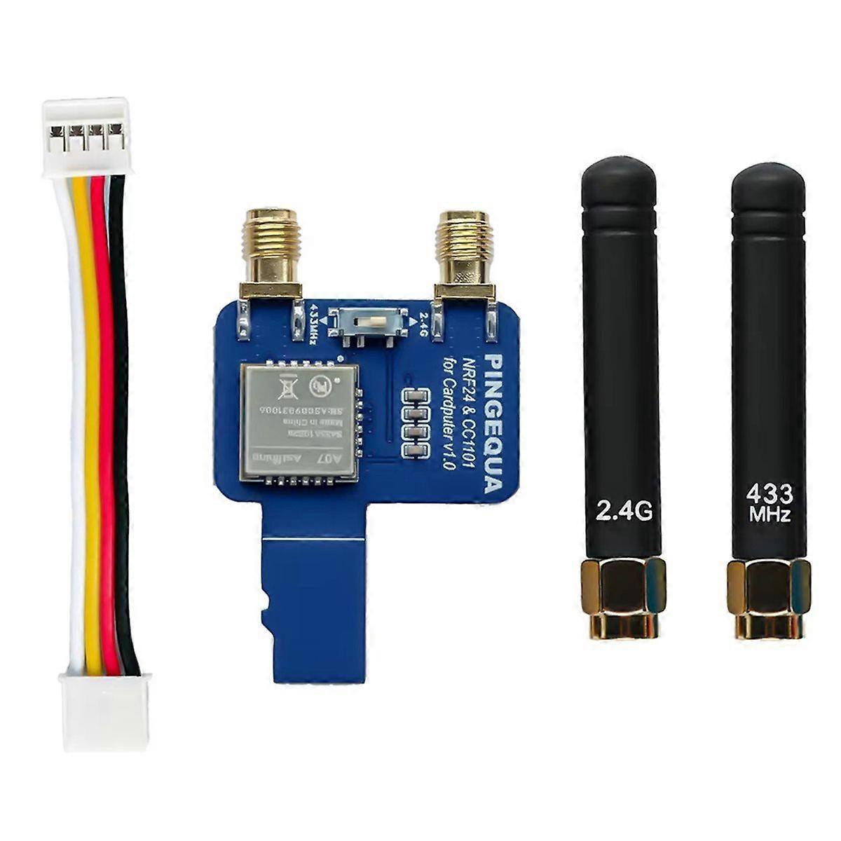 2-in-1 Module with Firmware (NRF24L01+ and CC1101) for Cardputer, Dual Band 2.4GHzand433MHz IoT Pro