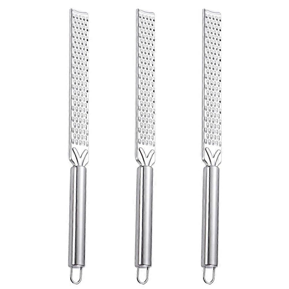 3 Pcs Cheese Grater with Non-slip Handle Fruit Slicer Vegetable Chopper Veggie Food Scraper Tool Multi-purpose Graters Long