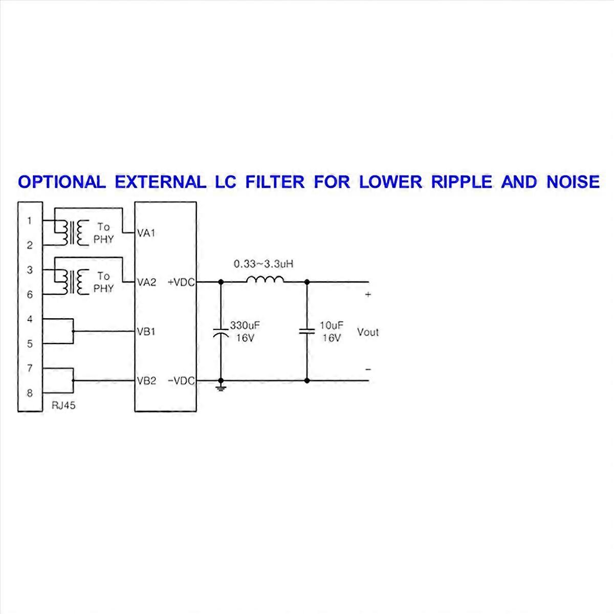 5X DP1435 Embedded Pin Type Standard 48V Small Size Supports 100M Gigabit PoE Module